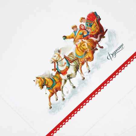 Дорожка столовая Зима "Федоскино" 40x160